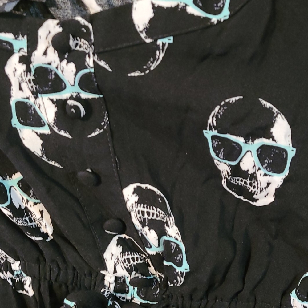 Torrid skulls 💀 ☠ ♥ Skater dress 👗